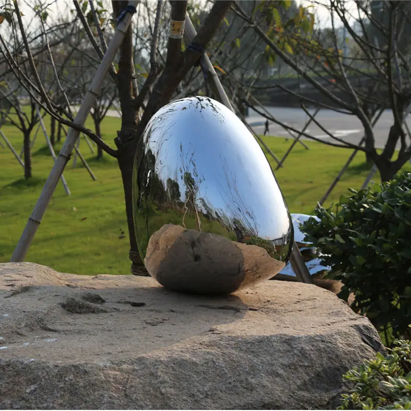 stainless steel polished egg