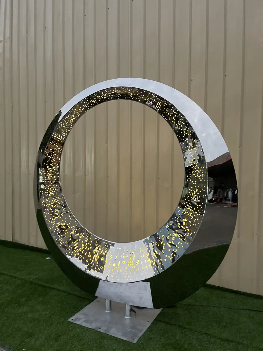 Stainless Steel Circle Sculpture
