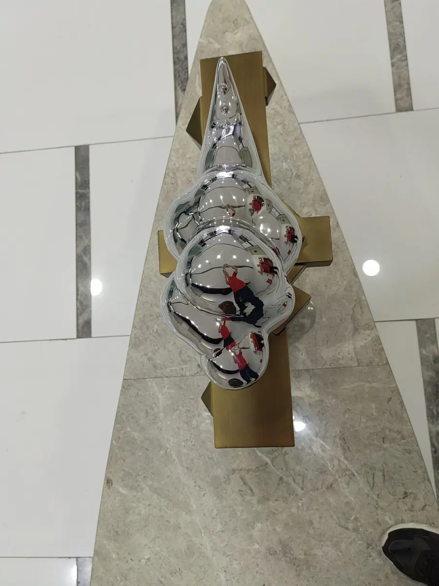 stainless steel and copper art sculpture (3)