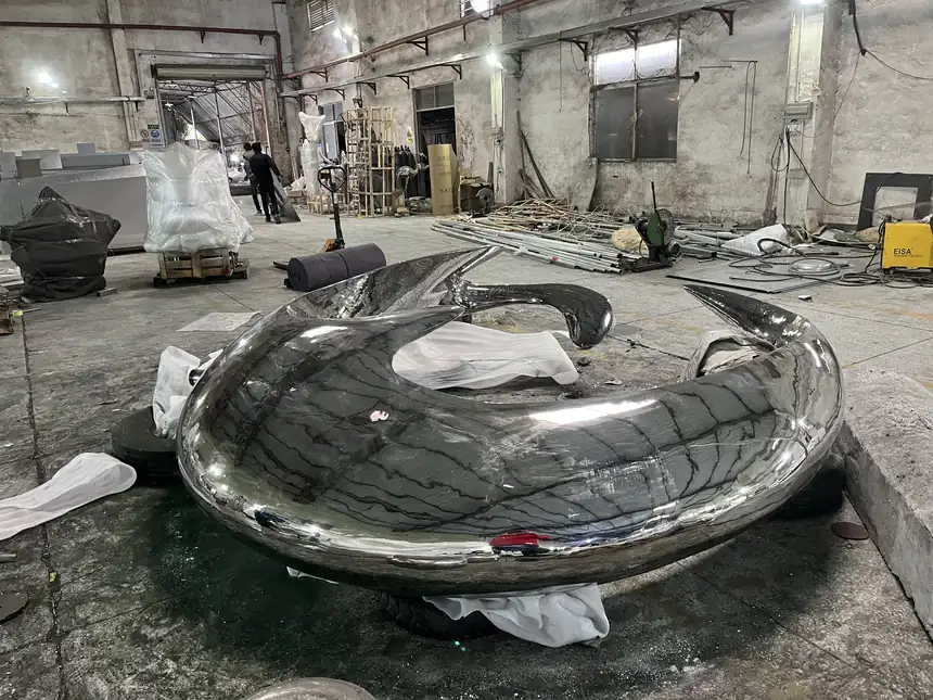 Modern Stainless Steel Sculpture