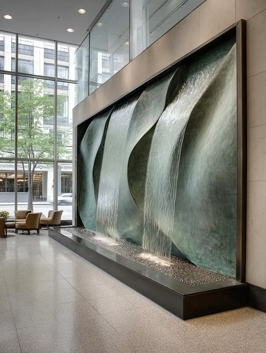 Custom Indoor Water Sculpture (1)