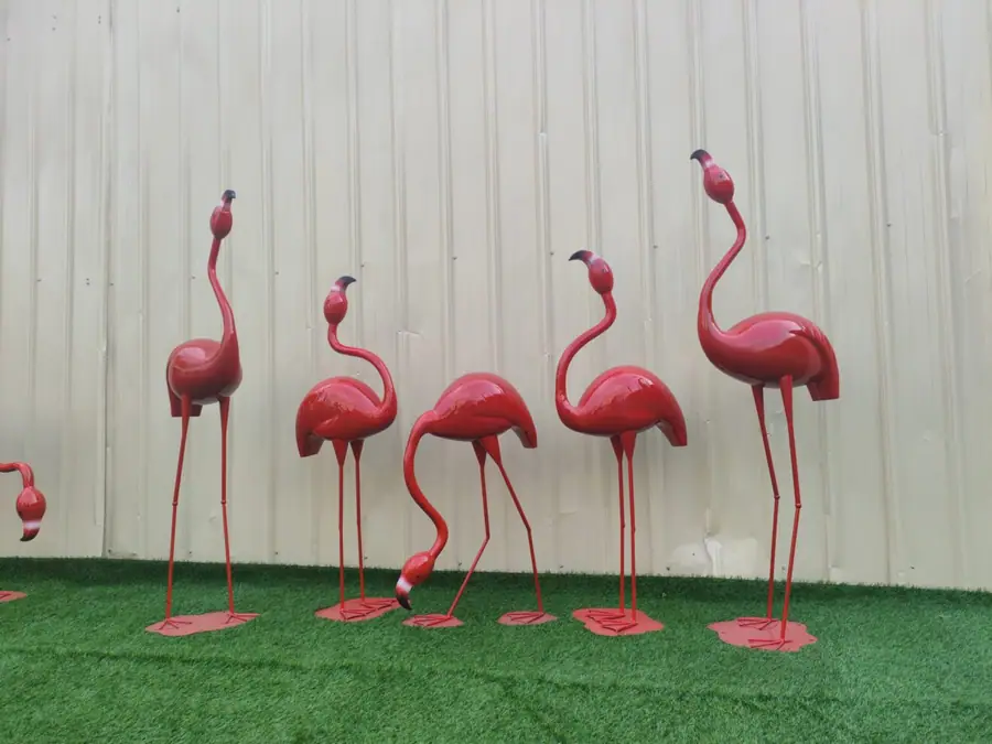 Stainless Steel Flamingo