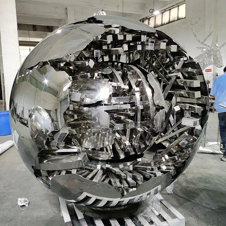 Stainless Steel Sphere Sculpture