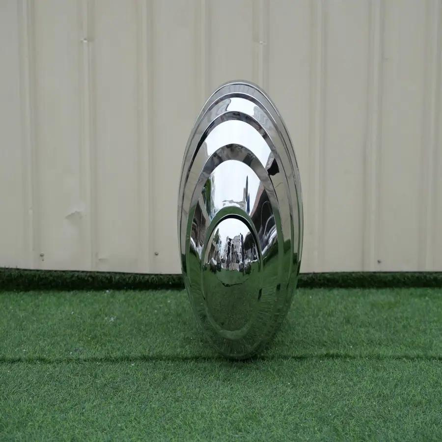 Stainless steel flake stone sculpture. Explore unlimited creative possibilities, we are a professional stainless steel sculpture customization factory. Creating unique, personalized sculptural art is our specialty. From concept to reality, we use skilled craftsmanship and exquisite craftsmanship to infuse inspiration and beauty into your space.