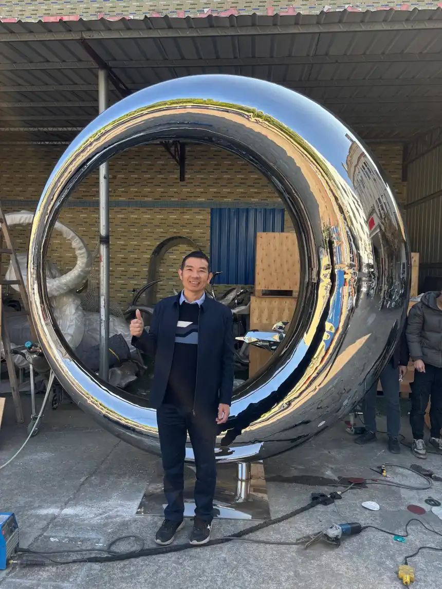 Modern Stainless Steel Art Sculpture