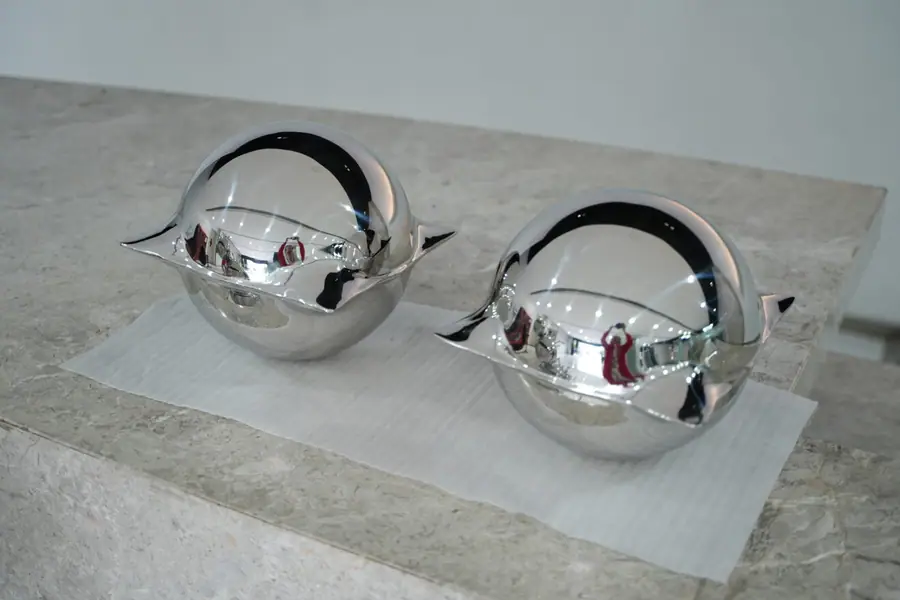 stainless steel sphere artworks