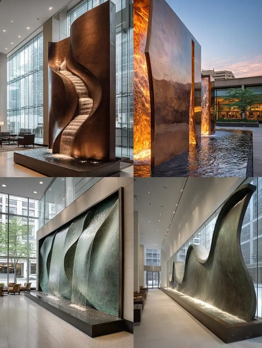 Custom Indoor Water Sculpture (1)