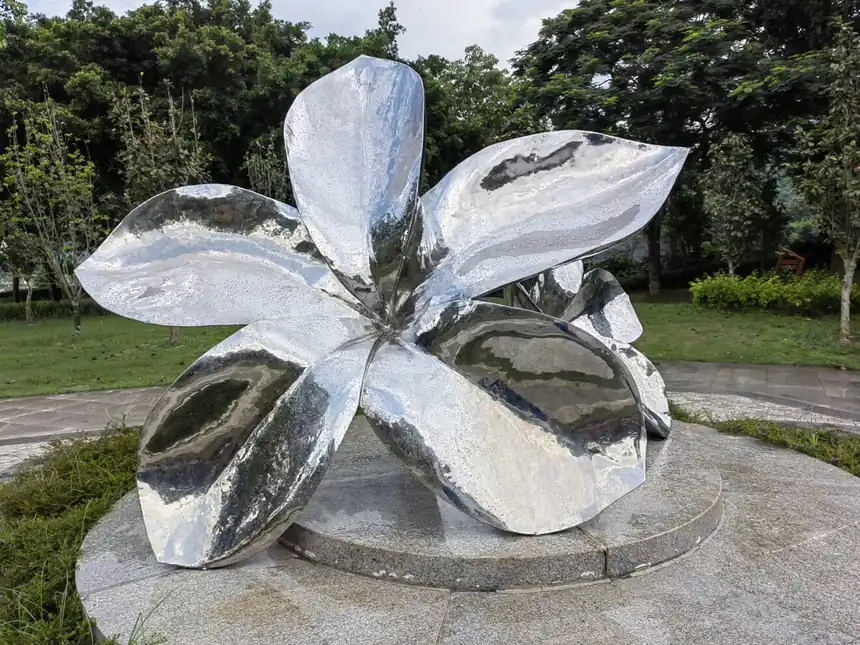 Magnolia flower sculpture