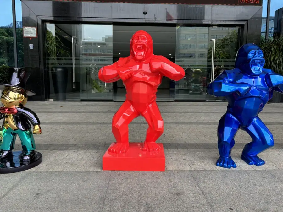 Fiberglass steel sculpture artwork