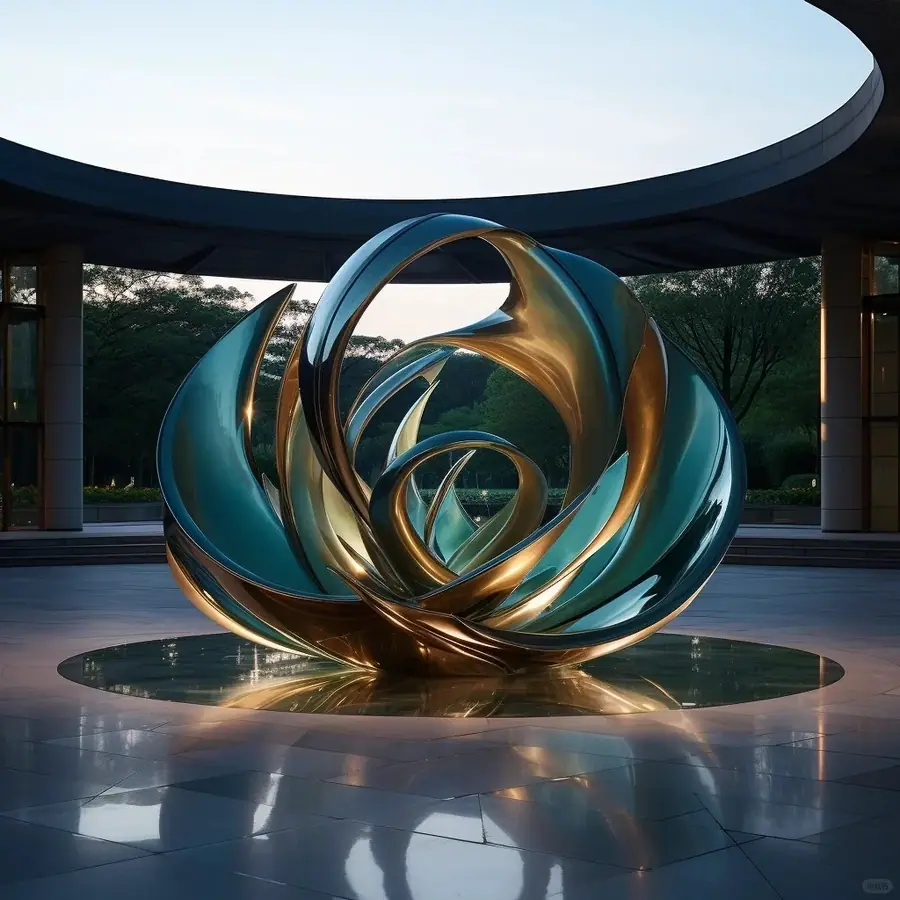 Stainless Steel Ring Sculpture