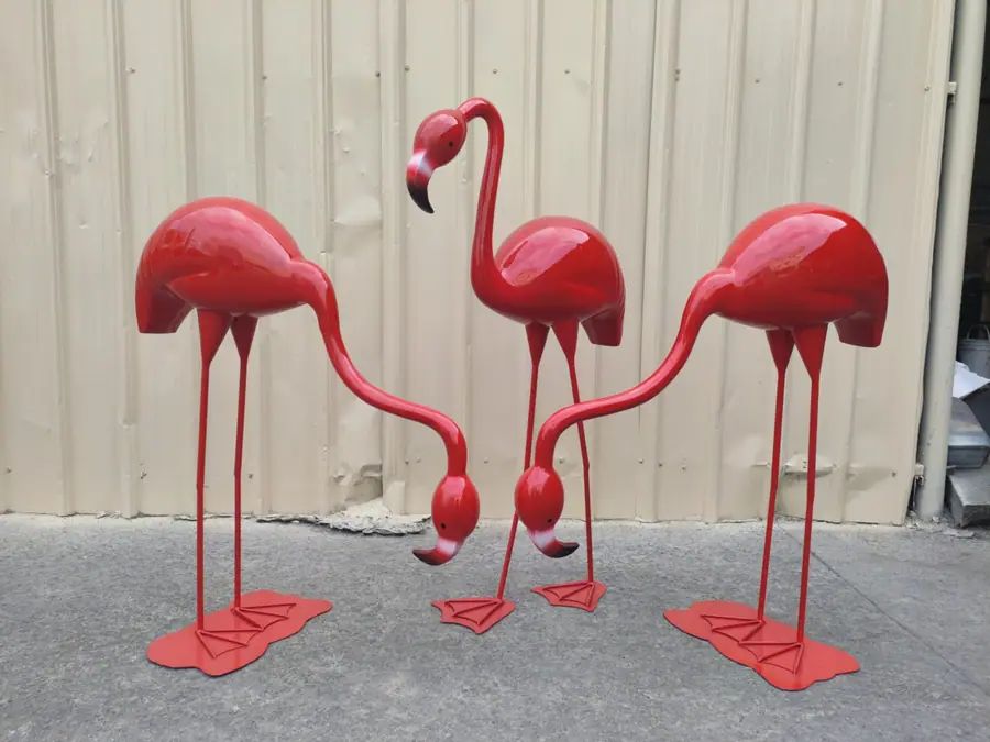 Stainless Steel Flamingo