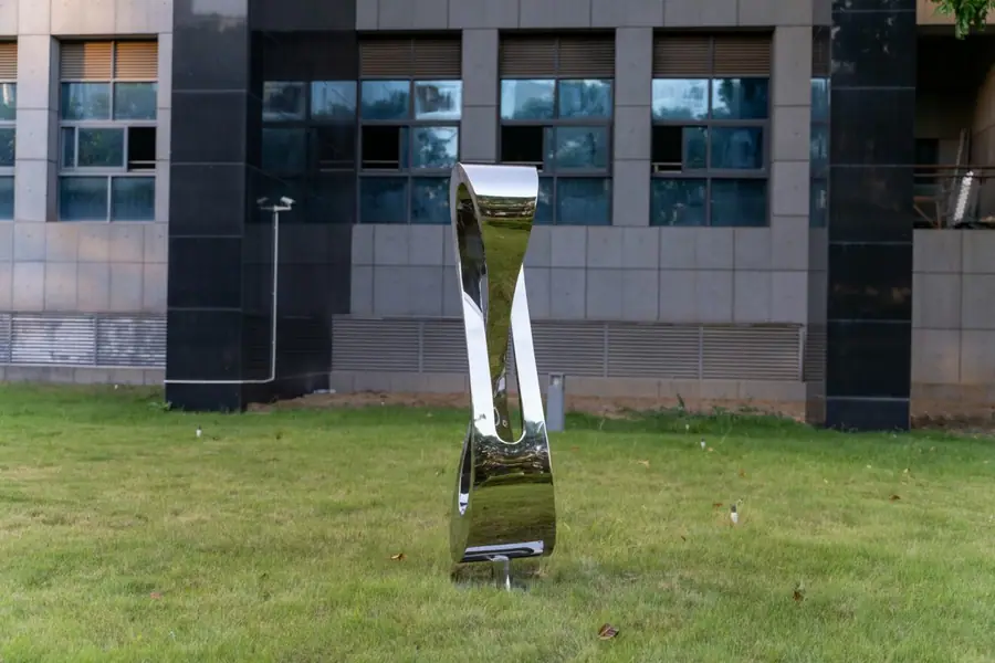 Stainless steel abstract sculpture