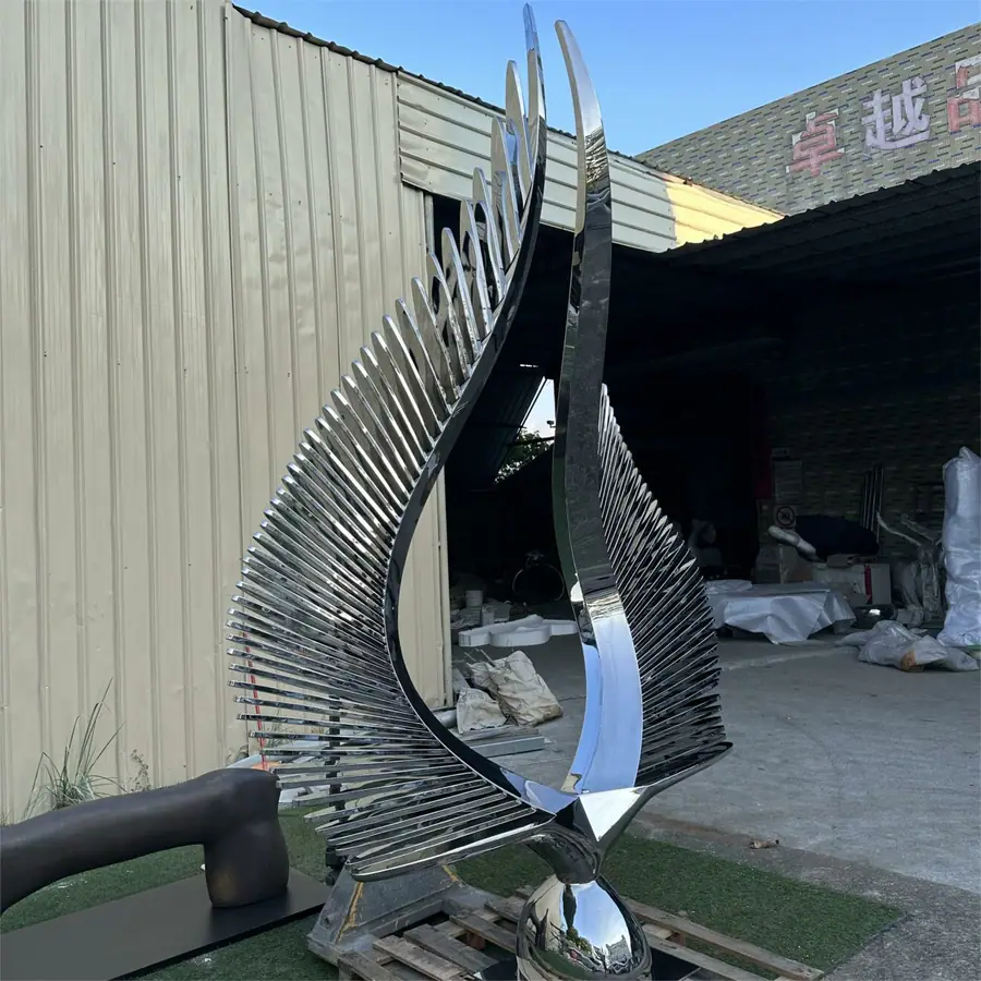 Stainless Steel Abstract Sculpture (4)