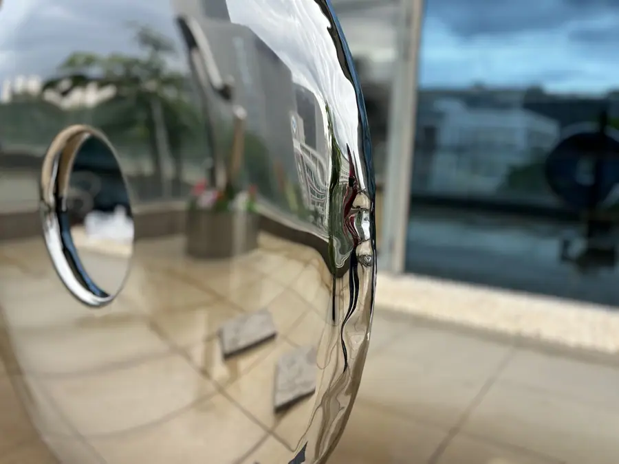 Mirrored Sculptural Artwork