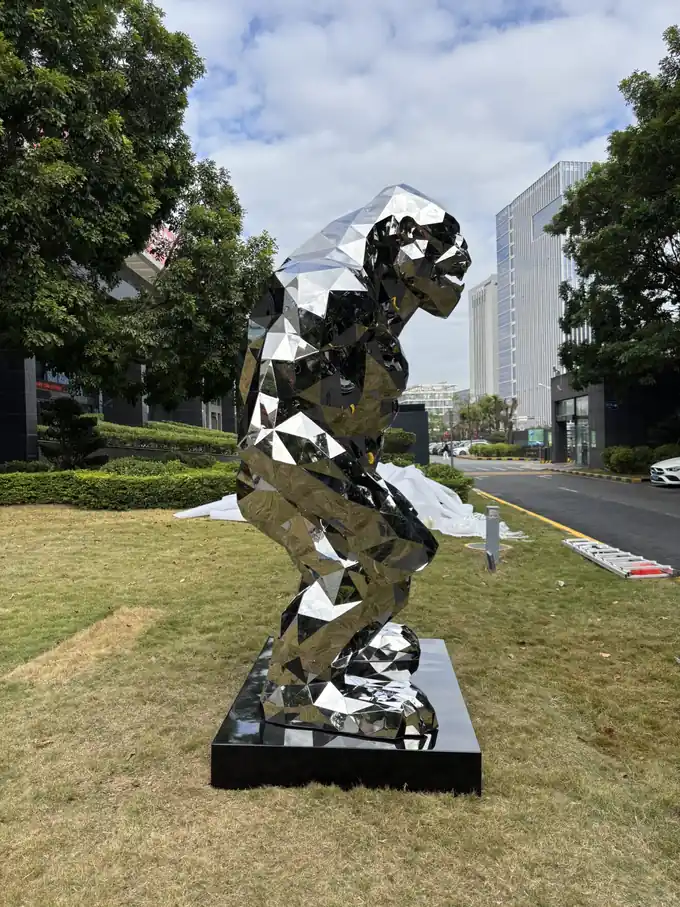 a gorilla statue