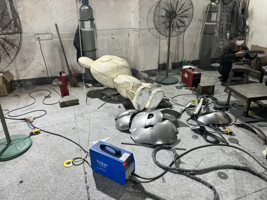 Stainless Steel Bear Sculpture