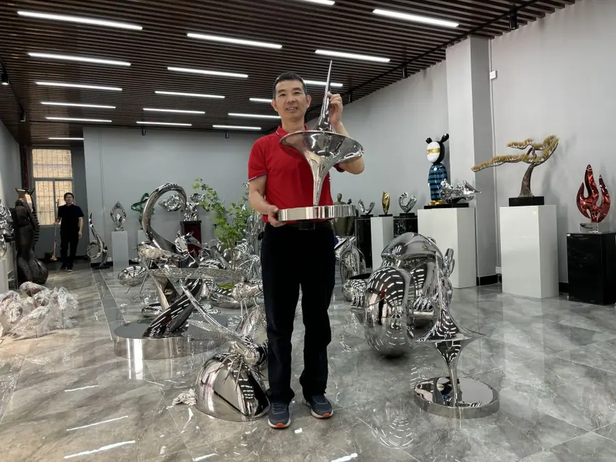 Stainless Steel Balance Sculpture