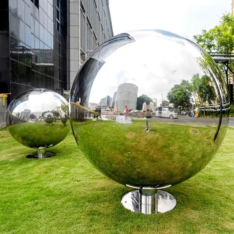0.9m stainless steel mirror sphere