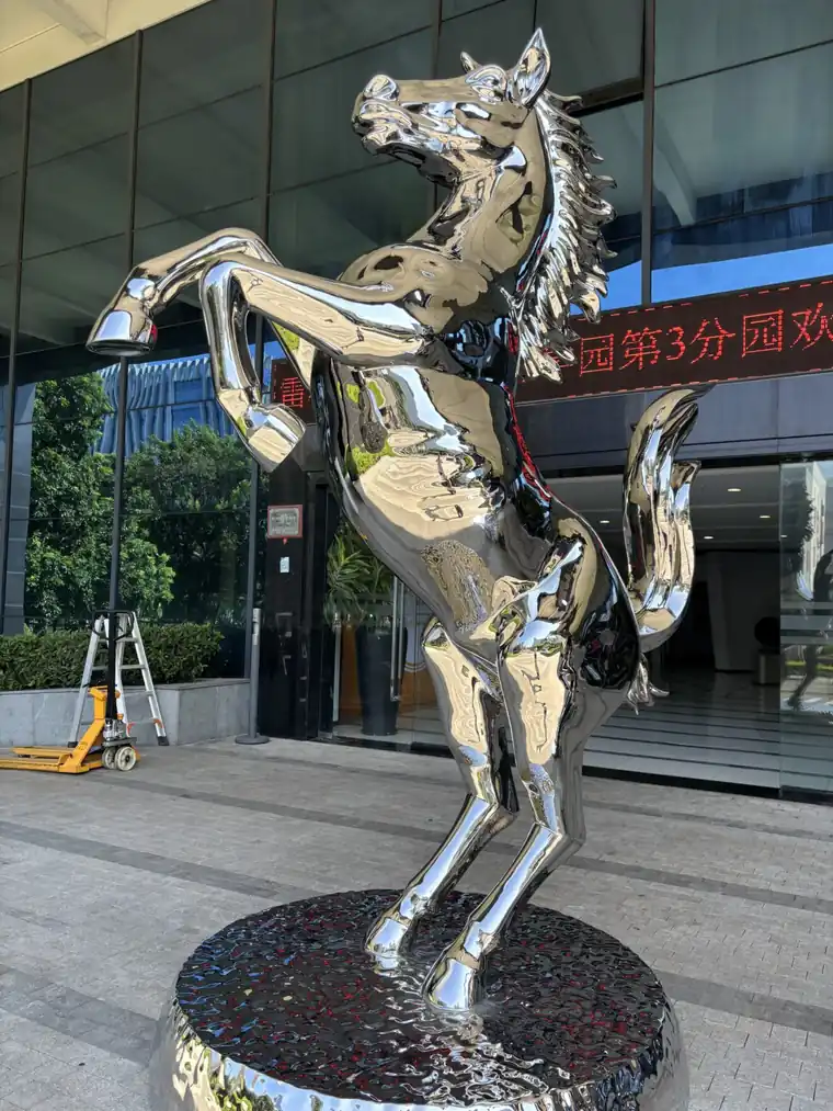 Stainless Steel Horse Sculpture