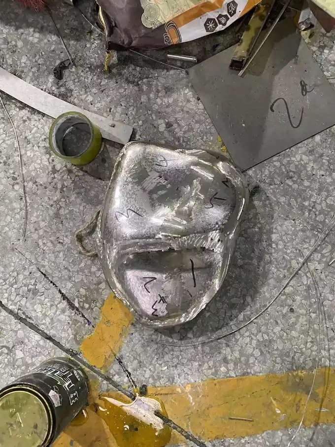 Mirrored Stone Sculpture