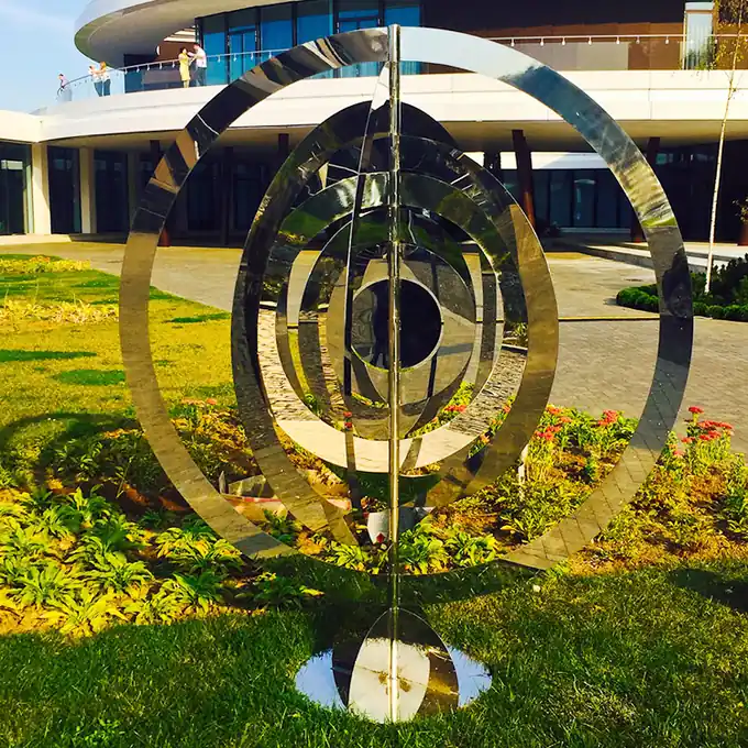 Stainless Steel Spiral Sculpture