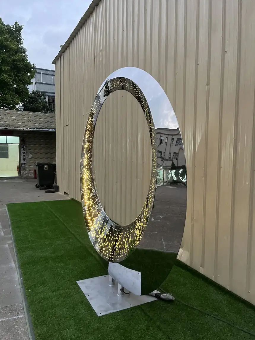 Stainless Steel Circle Sculpture