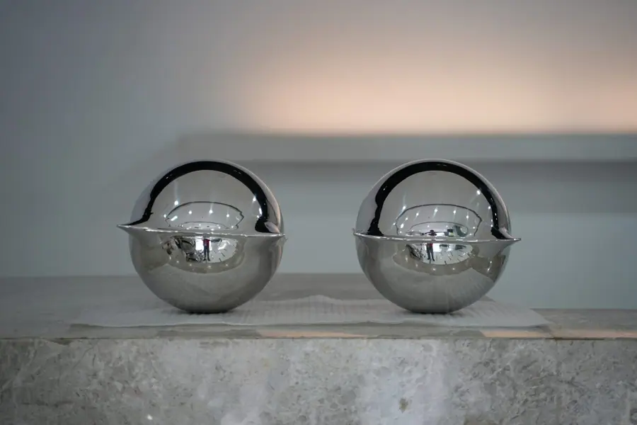 stainless steel sphere artworks