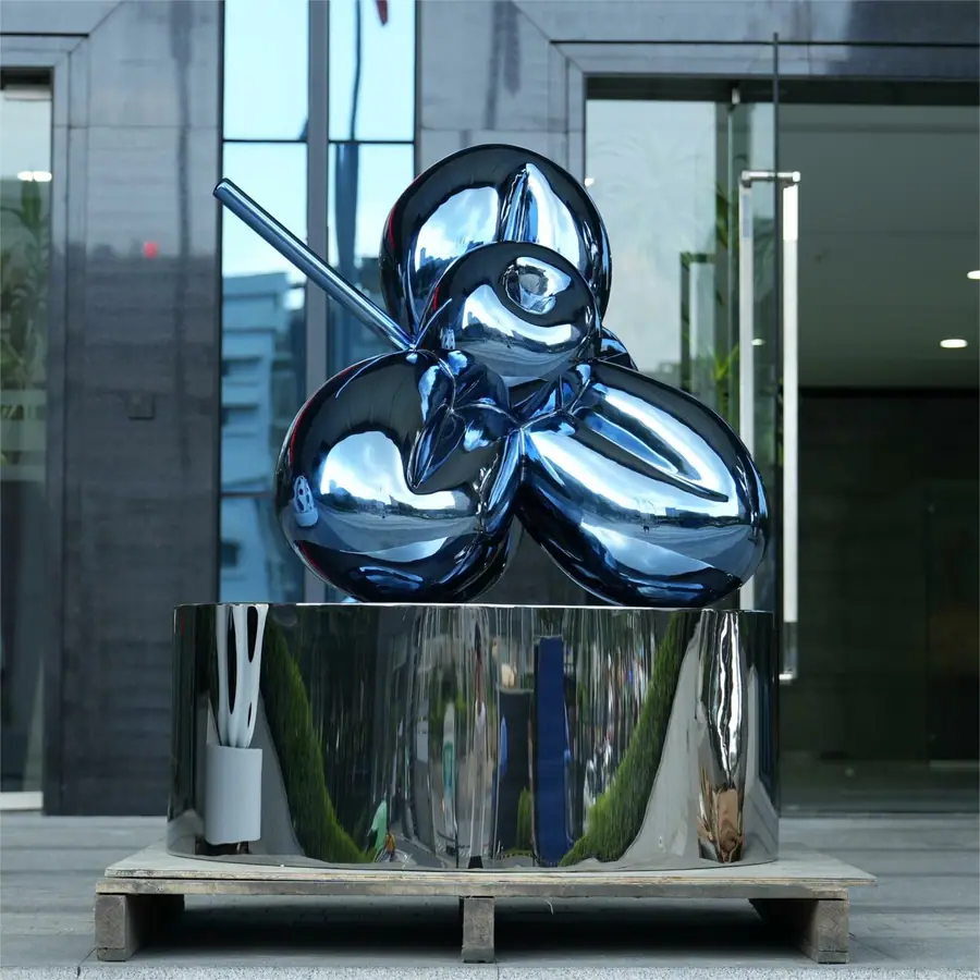 Stainless steel abstract sculpture
