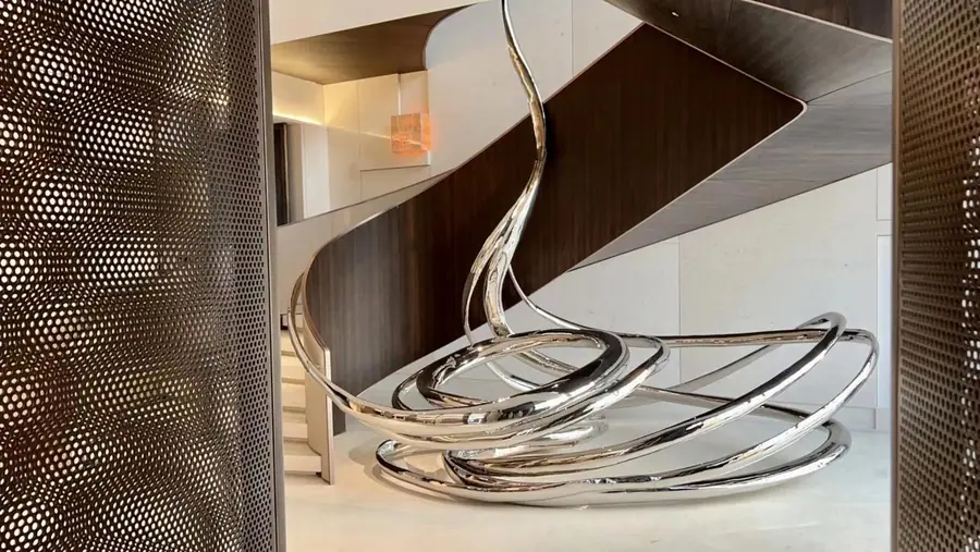 Stainless steel art sculpture