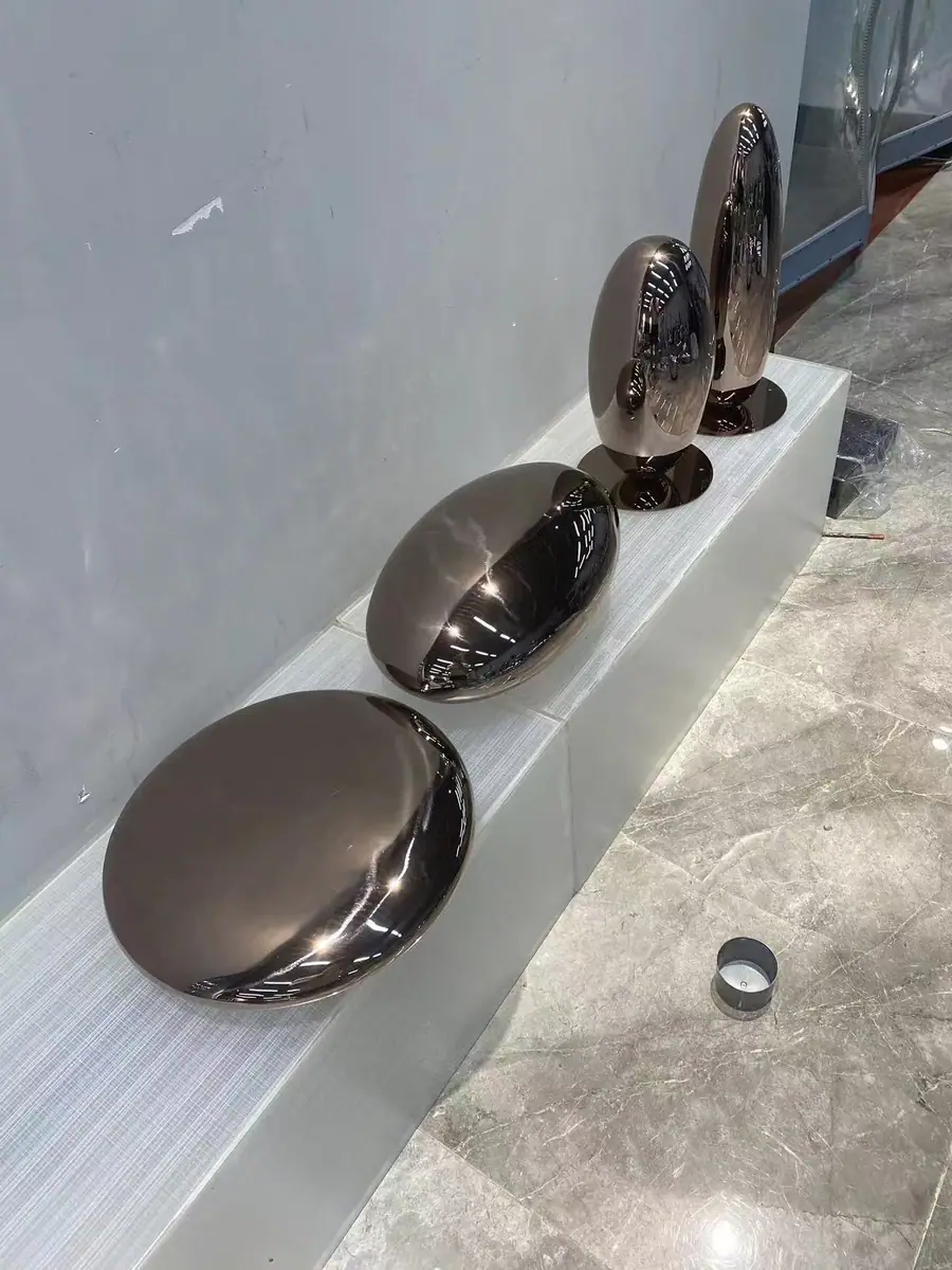 Stainless Steel Pebble Ornament