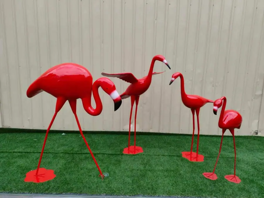 Stainless Steel Flamingo