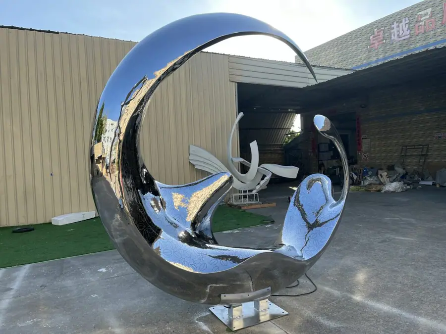 stainless steel abstract sculpture (6)