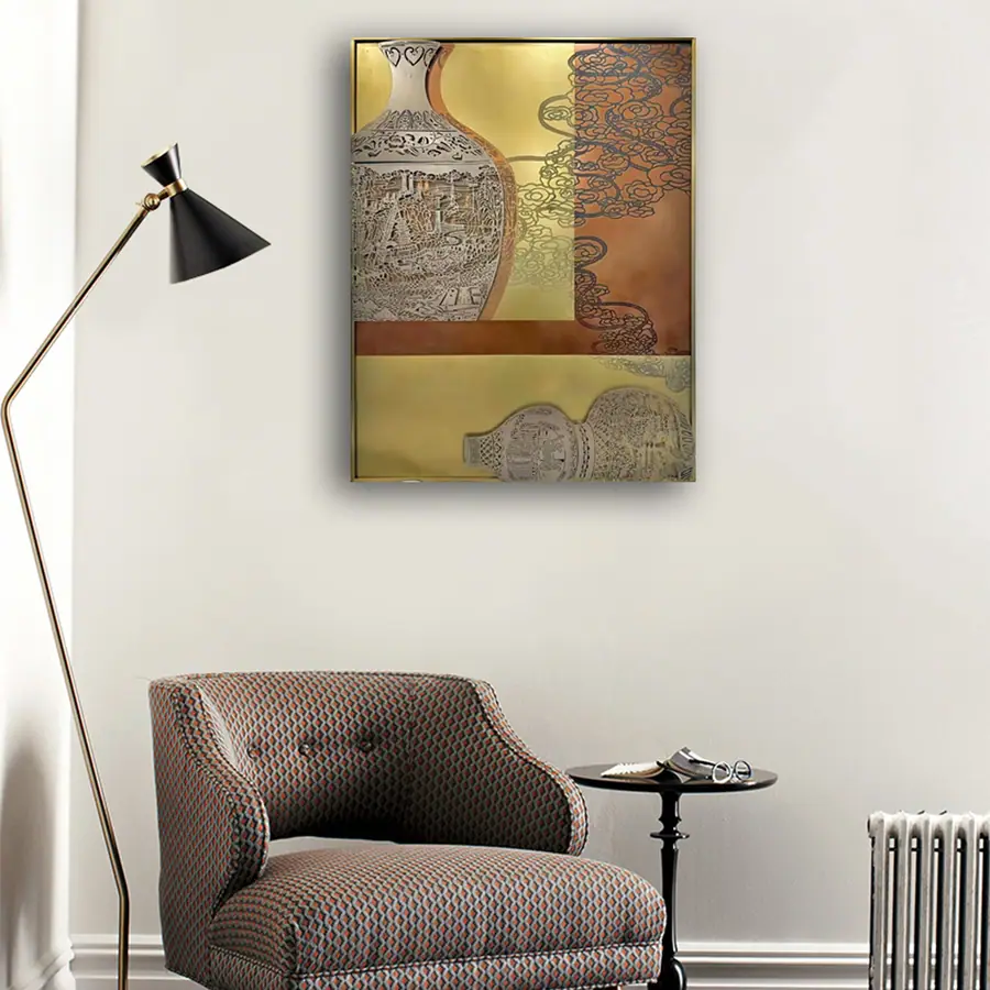 modern metal art painting