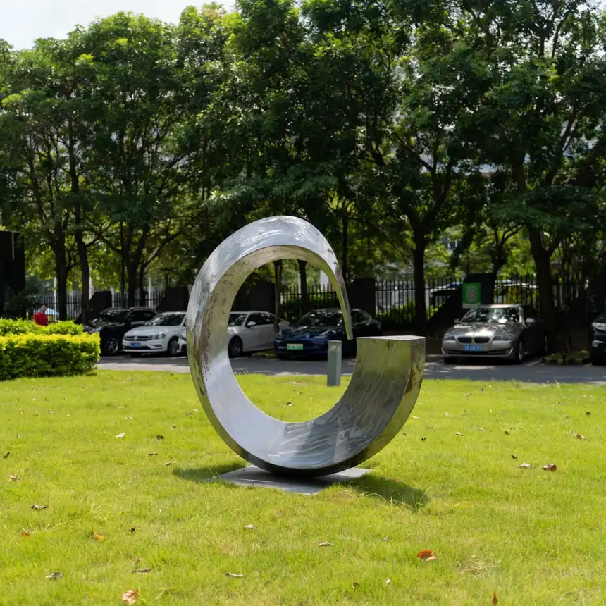 Outdoor Stainless Steel Abstract Sculpture