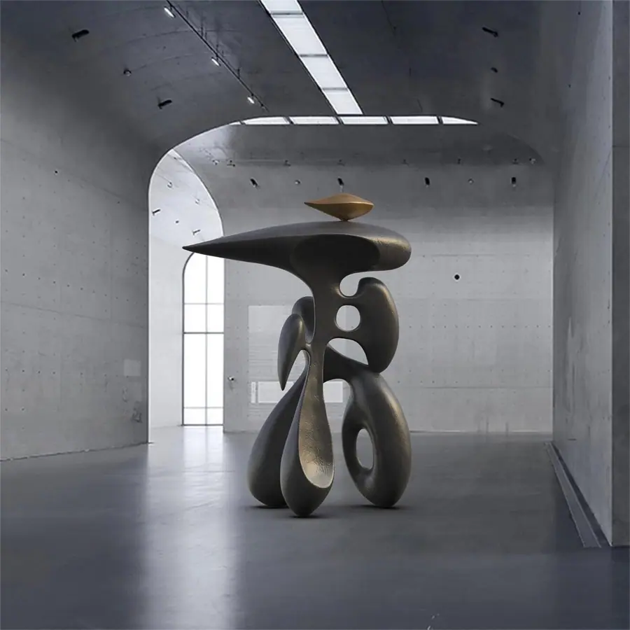 Brass forged sculpture vitality series