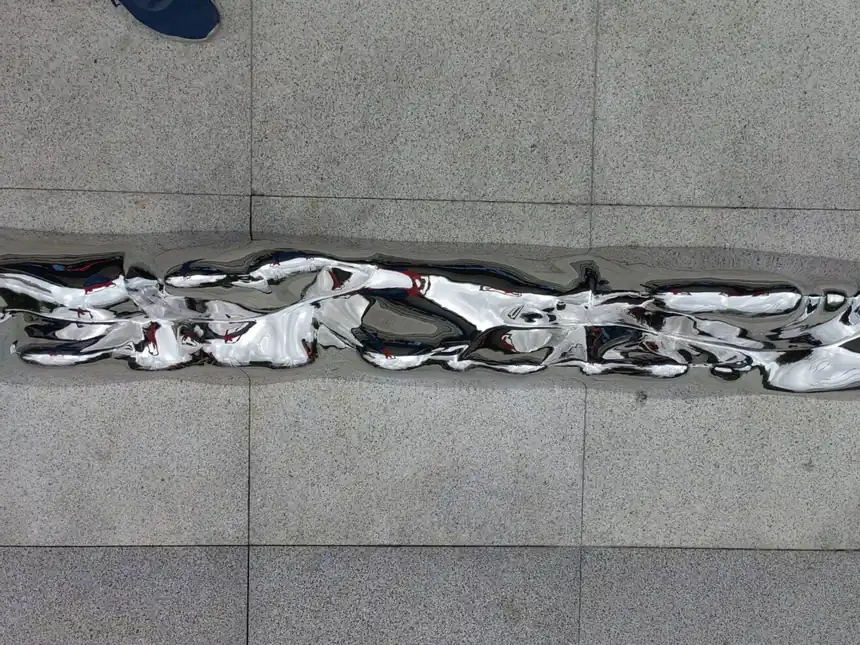 Stainless Steel Mountain Sculpture