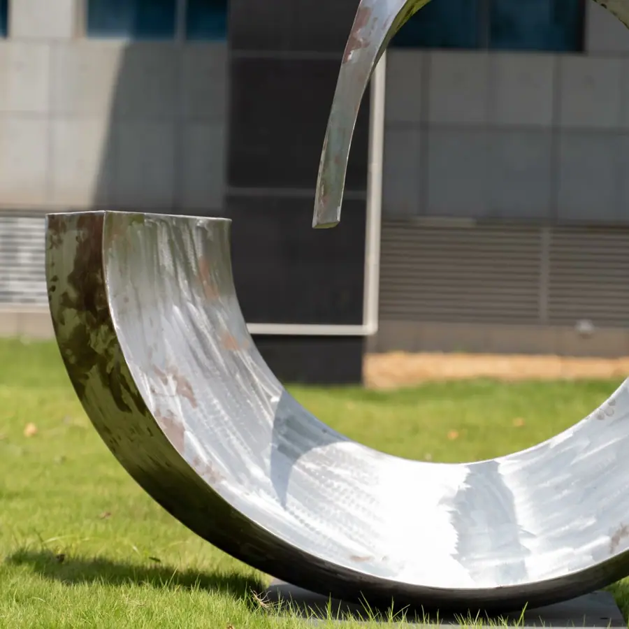 Outdoor Stainless Steel Abstract Sculpture