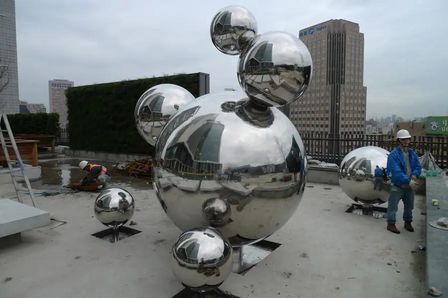Stainless Steel Sphere Combo Sculpture