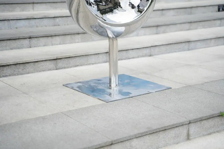 Stainless Steel Abstract Flower Sculpture