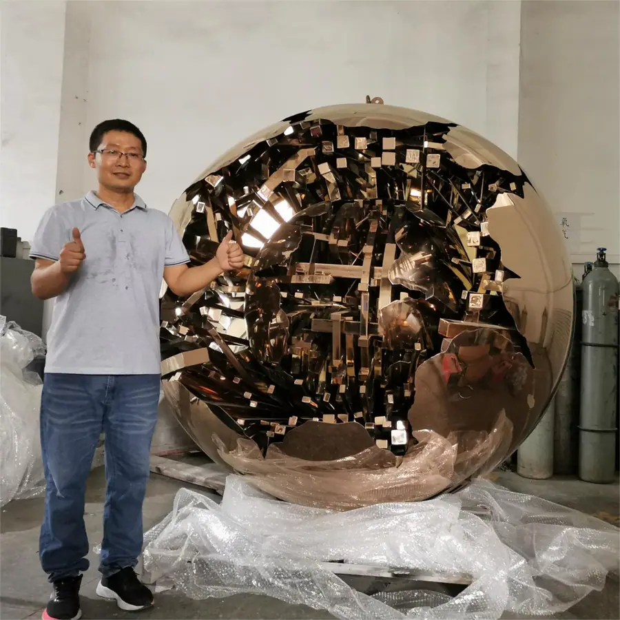 Stainless Steel Sphere Sculpture