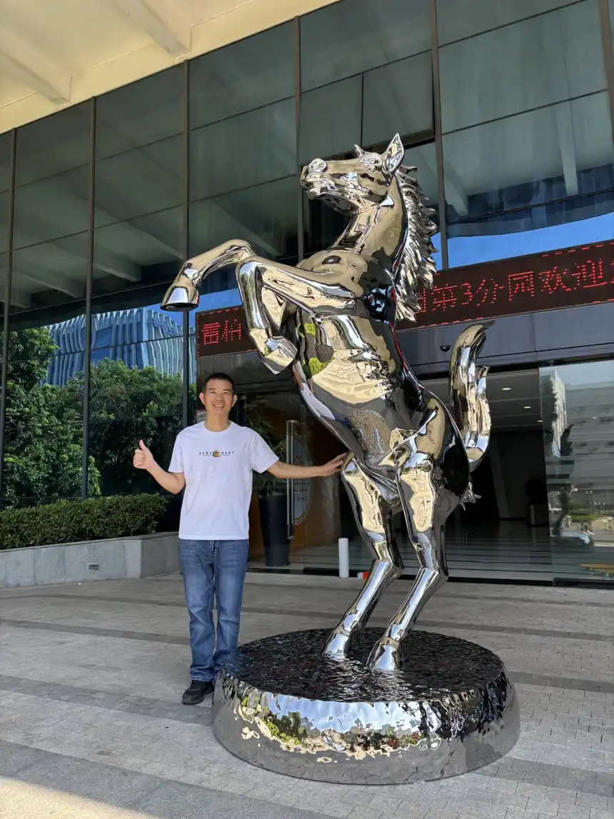 Stainless Steel Horse Sculpture