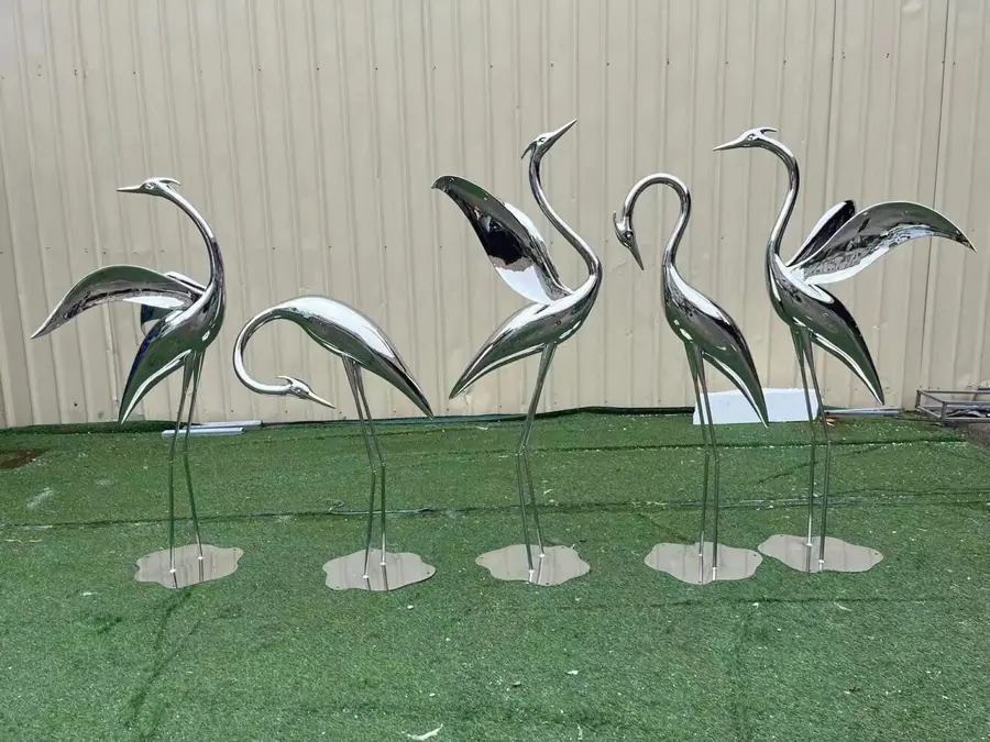 Crane Metal Sculpture