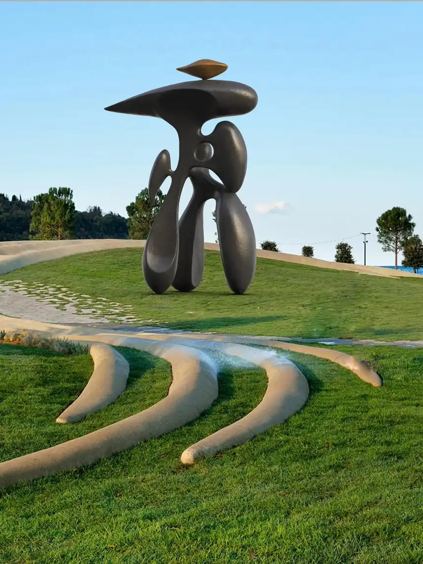 Brass forged sculpture vitality series