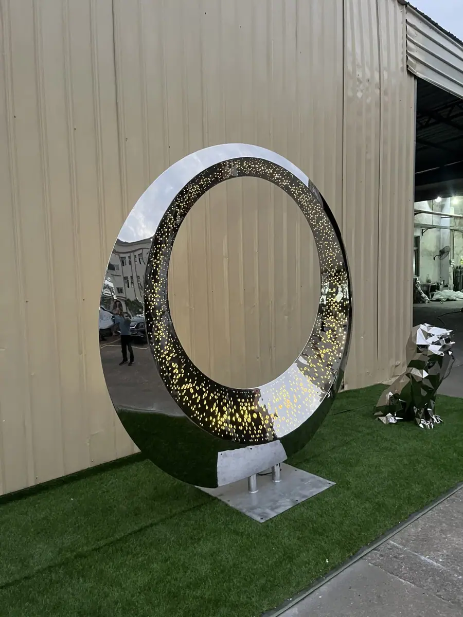 Stainless Steel Circle Sculpture