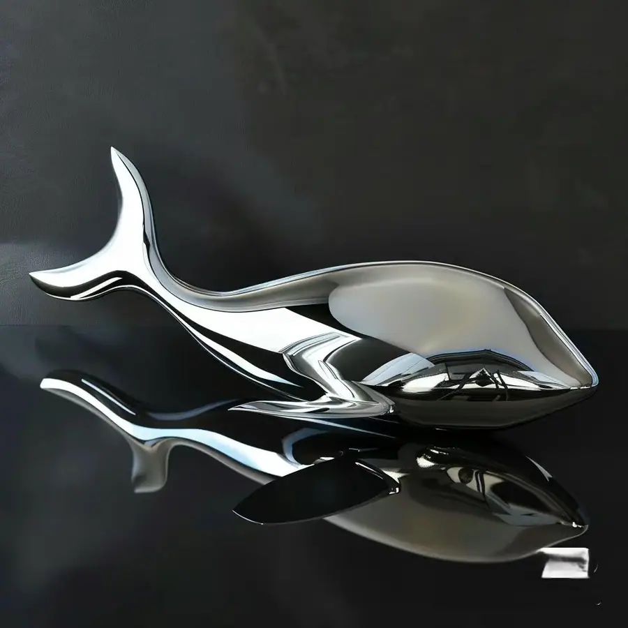 Metal Shark Sculpture
