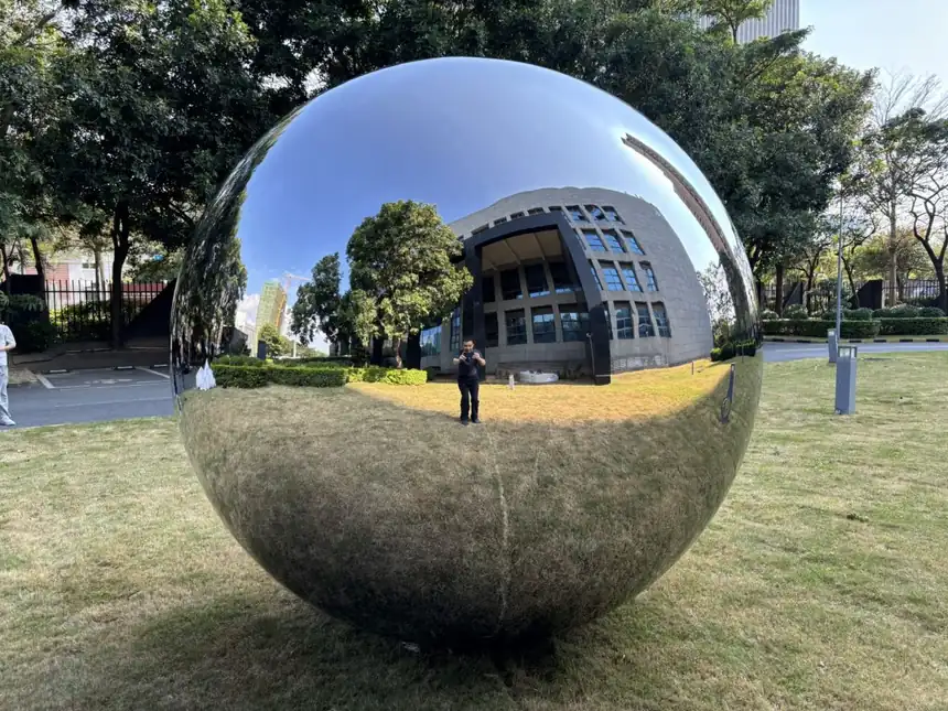 Stainless Steel Spherical Sculpture