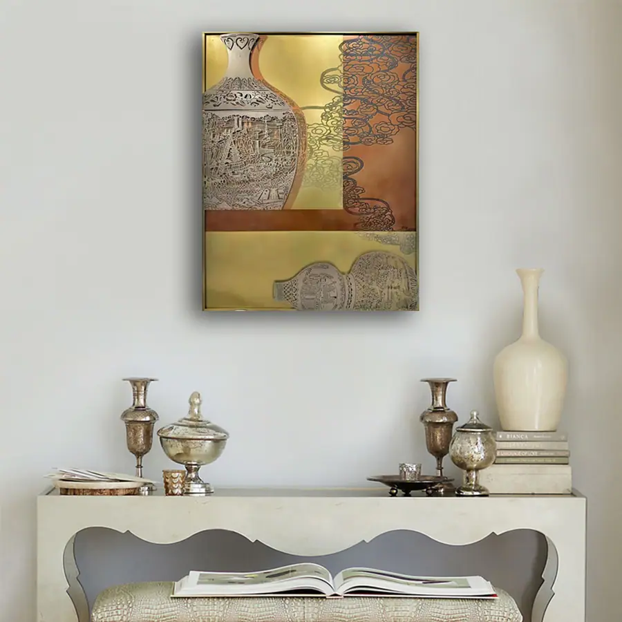 modern metal art painting