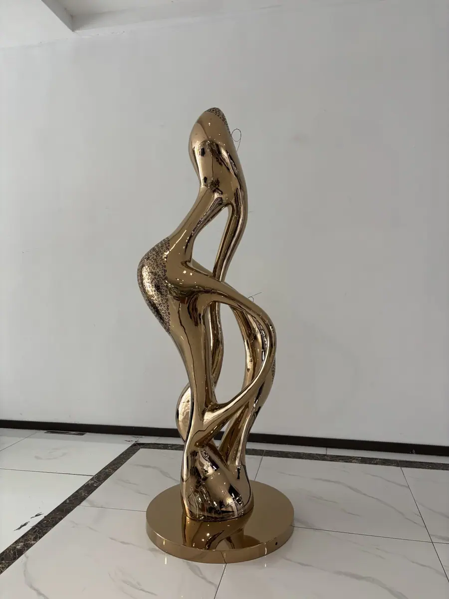 Modern Illuminated Abstract Sculpture