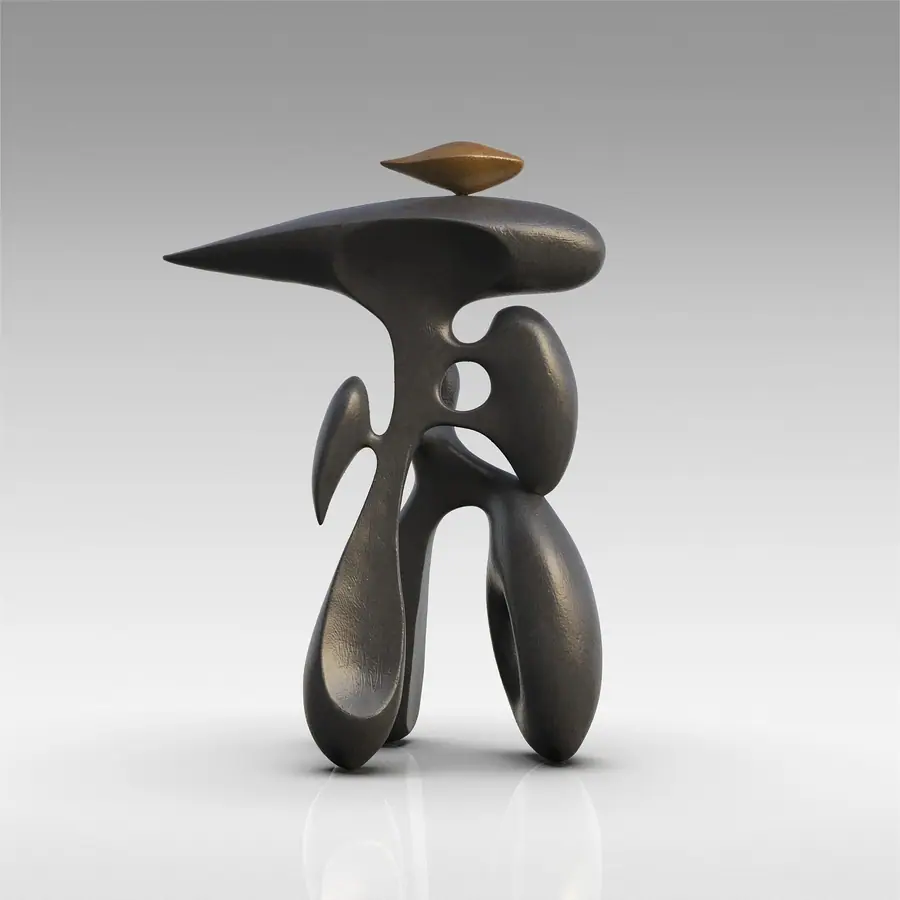 Brass forged sculpture vitality series