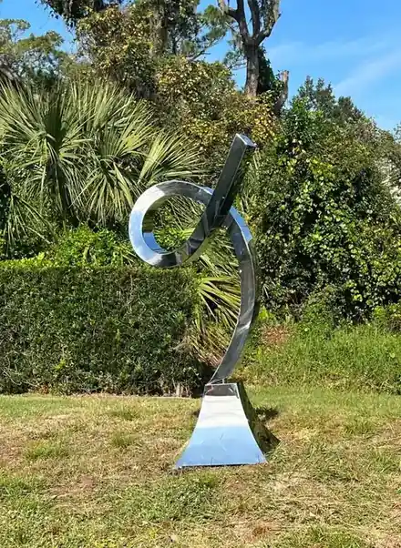 Abstract Stainless Steel Sculpture
